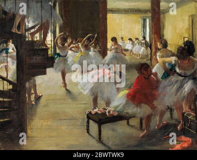 Edgar Degas, Malerei, Tanzklasse, um 1873 Stockfoto