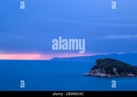 Italien Ligurien Varigotti - Punta Crena Stockfoto