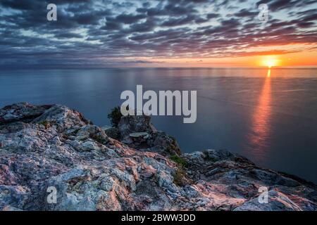 Italien Ligurien Varigotti - Punta Crena Stockfoto