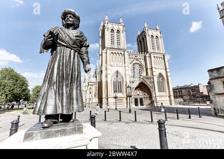 Bristol Cathedral in Bristol, England Stockfoto