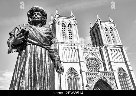 Bristol Cathedral in Bristol, England Stockfoto
