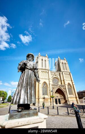 Bristol Cathedral in Bristol, England Stockfoto