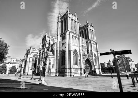 Bristol Cathedral in Bristol, England Stockfoto