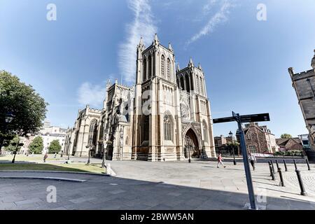 Bristol Cathedral in Bristol, England Stockfoto