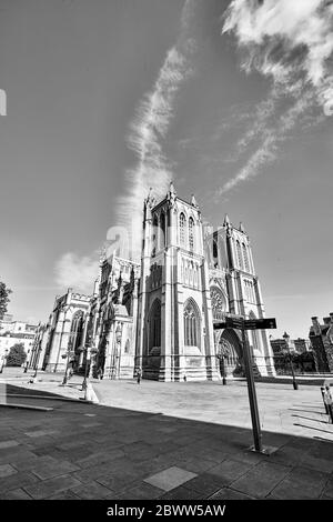 Bristol Cathedral in Bristol, England Stockfoto
