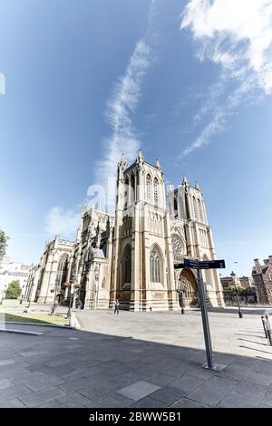 Bristol Cathedral in Bristol, England Stockfoto