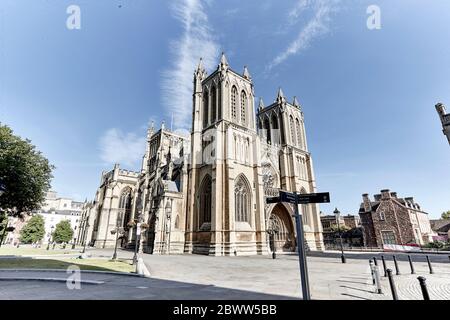 Bristol Cathedral in Bristol, England Stockfoto