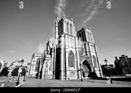 Bristol Cathedral in Bristol, England Stockfoto