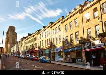 Wills Memorial Building an der Park Street, Queens Road, Bristol, England Stockfoto