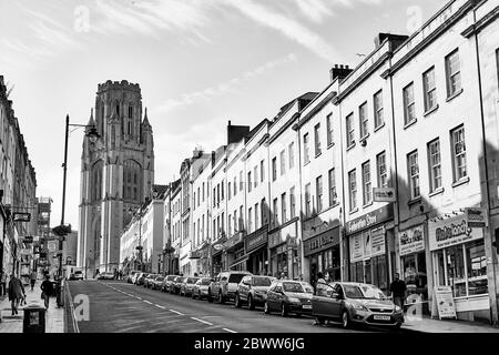 Wills Memorial Building an der Park Street, Queens Road, Bristol, England Stockfoto