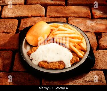 Chicken Fried Steak Stockfoto