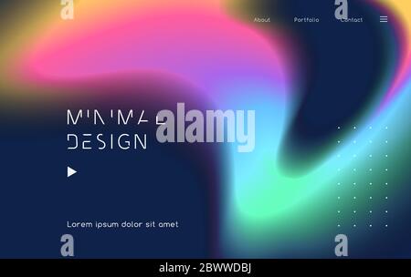 Abstrakte Hintergründe mit lebendigen Verlaufsformen. Designvorlage für Covers und Poster Stock Vektor