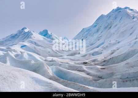 Perito Moreno Gletscher, El Calafate, Los Glaciares Nationalpark, Patagonien, Argentinien Stockfoto