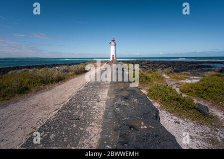 Port Fairy Leuchtturm, Victoria, Australien Stockfoto