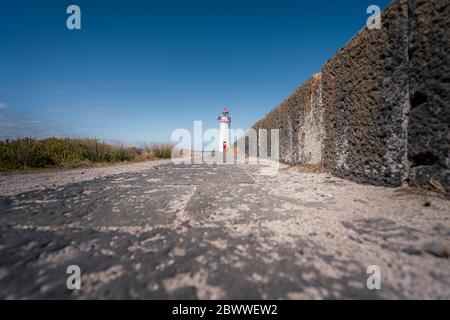 Port Fairy Leuchtturm, Victoria, Australien Stockfoto