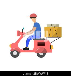 Online Delivery Service Konzept Online Order Track Stock Vektor