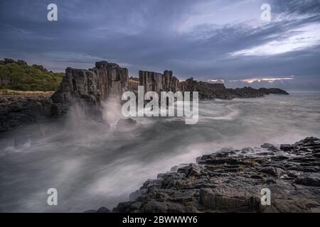 Sonnenaufgang in Bombo Headland, Australien Stockfoto