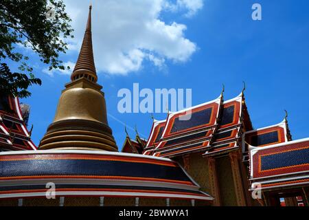 Wat ratchabophit Tempel wo ist der historische Königliche Tempel wurde 1869 gebaut, das ist ein berühmtes Wahrzeichen von Thailand. Stockfoto