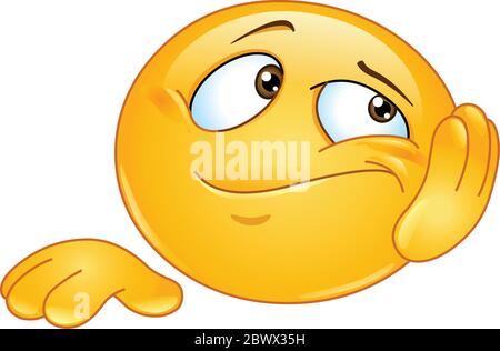 Gelangweilter Emoticon Stock Vektor