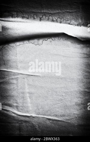 Alte leere zerrissene Poster Texturen Hintergründe Grunge zerknittert Papier vintage Collage Plakate leeren Raum für Text Hintergrund Oberfläche Stockfoto