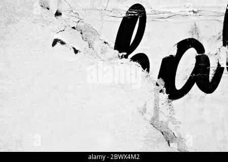 Alte leere zerrissene Poster Texturen Hintergründe Grunge zerknittert Papier vintage Collage Plakate leeren Raum für Text Hintergrund Oberfläche Stockfoto