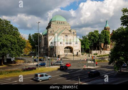 Essen, Ruhrgebiet, Nordrhein-Westfalen, Deutschland - die Alte Synagoge in der Essener Innenstadt ist heute das Haus der jüdischen Kultur in Essen. Essen Stockfoto