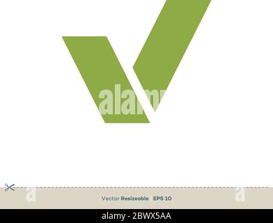 Logo-Vorlage mit Buchstabe V Illustration Design. Vektor EPS 10. Stock Vektor