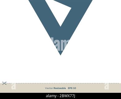 Logo-Vorlage mit Buchstabe V Illustration Design. Vektor EPS 10. Stock Vektor