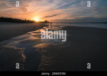 Sonnenuntergang in Byron Bay, Australien Stockfoto
