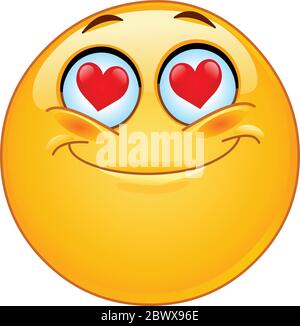In Liebe emoticon Stock Vektor
