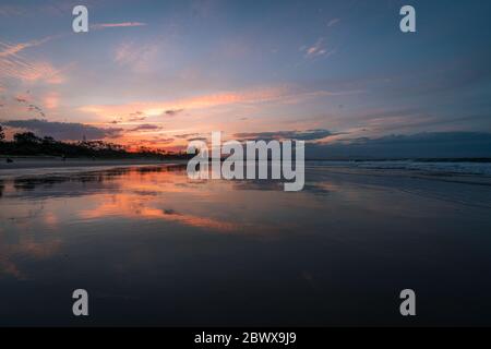 Sonnenuntergang in Byron Bay, Australien Stockfoto