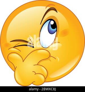 Verdacht auf Emoticon Stock Vektor