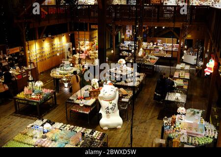 OTARU, JAPAN - 12. NOVEMBER 2019: Otaru Musikkasten Museum, wo ist ein berühmtes Wahrzeichen von Hokkaido, Japan. Stockfoto