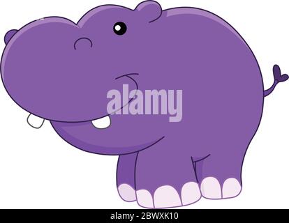 Baby hippo Stock Vektor