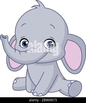 Baby-Elefant Stock Vektor