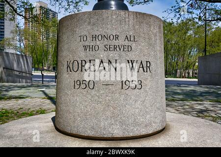 Brooklyn Korean War Memorial Stockfoto