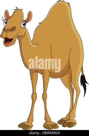 Fröhliches Kamel lächelnd Stock Vektor