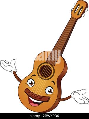 Gitarre Cartoon Stock Vektor