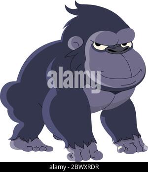 Gorilla-cartoon Stock Vektor