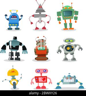 Roboterset Stock Vektor