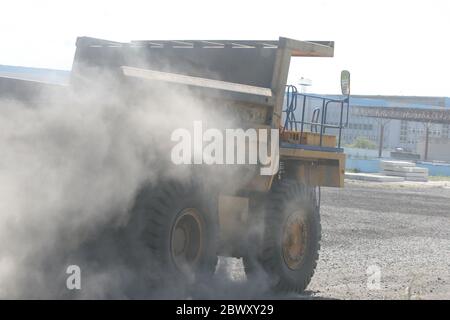 Der Granite Mining Dump Truck Stockfoto