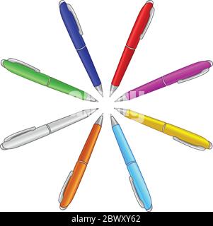 Bunte Stifte Stock Vektor