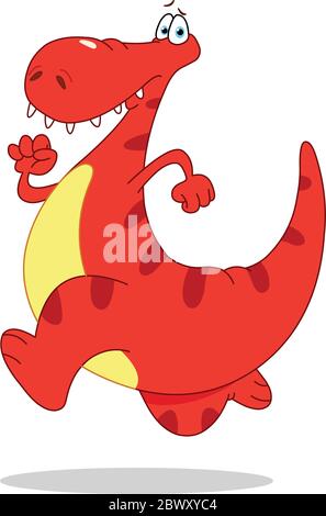 Dinosaurier laufen Stock Vektor