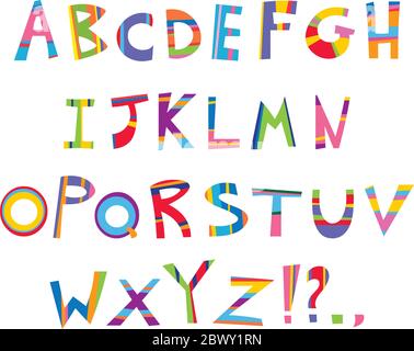 Lustiges Alphabet Stock Vektor