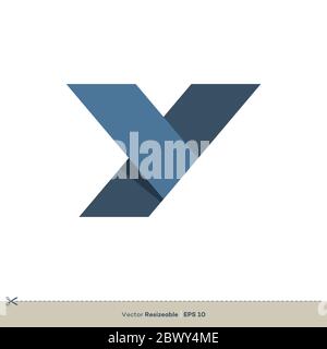 Logo-Vorlage mit Buchstaben Y Design. Vektor EPS 10. Stockfoto