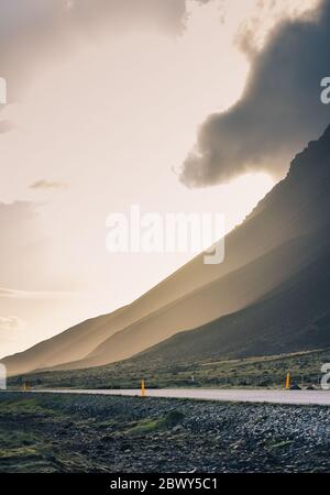 Schönheit Südost-Island. Reisen Sie um die Insel. Stockfoto