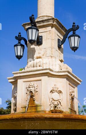 DeSoto-Brunnen, Coral Gables, Miami, Florida, USA Stockfoto