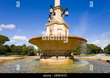 DeSoto-Brunnen, Coral Gables, Miami, Florida, USA Stockfoto