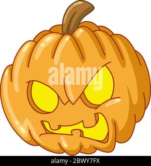 Wütender Kürbis Stock Vektor