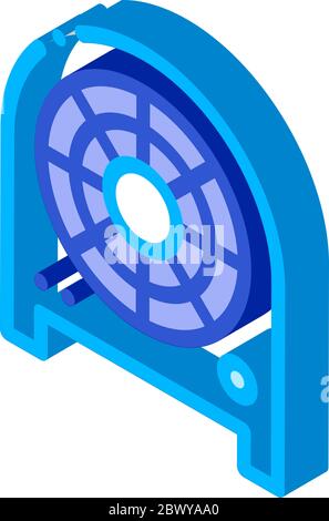 Elektronische Heizlüfter Heizung Ausstattung Vektor Stock Vektor